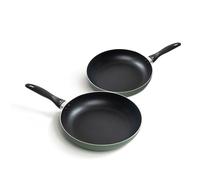 THE SECRET HOME - Sartén de Aluminio Fundido Antiadherente - Distintos Diámetros - Mango de Plástico- Apta para Cocina Eléctrica, de Gas, Vitrocerámica e Inducción (2, Ø28)