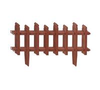 The Secret Home - Set de 4 Vallas para Jardín - Vallas de Propileno - Color Terracota - Decoración y Protección para Hogar - Ideal para Jardín, Piscina y Terraza (Modelo 1)