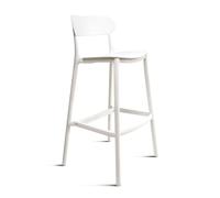 THE SECRET HOME─ Taburete de Polipropileno- Alto. 101 cm x Largo. 48 cm x Ancho. 48 cm ─ Estilo Nórdico ─Varios Modelos (Blanco- 1 ud)