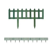 THE SECRET HOME - Valla de Madera para Jardín - Alto: 34 cm x Largo: 60 cm - Color Verde - Decoración y Protección para Jardín, Piscina, Terraza (Modelo 3)