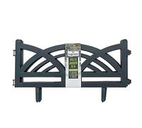 THE SECRET HOME - Valla para Jardín a Piezas - Set de 4 Piezas - Alto. 30 cm x Largo. 60 cm - Color Verde - Decoración y Protección para Jardín, Piscina, Terraza - Modelo 1