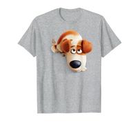 The Secret Life of Pets MAX Camiseta, Hombre, Gris Jaspeado, S