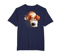 The Secret Life of Pets MAX Camiseta, Hombre Tallas Grandes, Azul Marino, 4X Alto