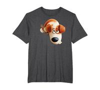 The Secret Life of Pets MAX Camiseta, Hombre Tallas Grandes, Jaspeado Oscuro, 4X Alto