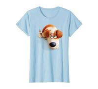 The Secret Life of Pets MAX Camiseta, Mujer, Azul Bebé, S