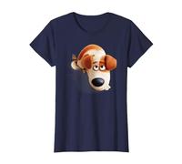 The Secret Life of Pets MAX Camiseta, Mujer, Azul Marino, XS