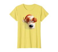 The Secret Life of Pets MAX Camiseta, Mujer, Limón, S