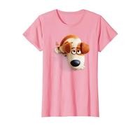 The Secret Life of Pets MAX Camiseta, Mujer, Rosado, S