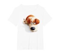 The Secret Life of Pets MAX Camiseta, Mujer Tallas Grandes, Blanco, 2XL Grande