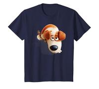 The Secret Life of Pets MAX Camiseta, Niños, Azul Marino, 6 años