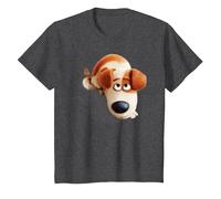 The Secret Life of Pets MAX Camiseta, Niños, Jaspeado Oscuro, 2 años