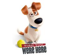 The Secret Life Of Pets Maxi Póster, con Texto Wish You were Here, Madera, Multicolor