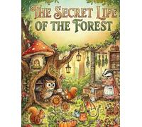 The Secret Life of the Forest: A Cozy Cottagecore & Fantasy Adult Coloring Book for Stress Relief and Relaxation featuring Whimsical Animals and Rustic Scenes