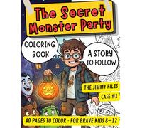 The Secret Monster Party: A Spooky Detective Coloring Book for Kids Ages 8-12 - Follow the Story, Solve the Mystery, Color the Adventure (The Jimmy Files)