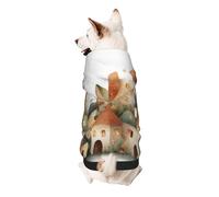 The Secret of Mushroom House - Sudadera con capucha para perro, poliéster suave y transpirable, ropa para mascotas para perros pequeños, niños y niñas