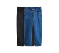 THE SET Mujeres Pack de 2 Vaqueros de Corte mom Black/Dark Blue 48