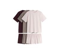 The Set Pijama 'Essentials' greige / ciruela / rosa claro 6XL-7XL greige / ciruela / rosa claro