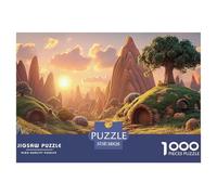 The Setting Sun Over Red Desert 1000 Piece Corte Preciso Rompecabezas Dreamy Nature Vibrante Jigsaw Regalo Niños 38x26cm/1000pcs