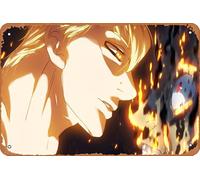 The Seven Deadly Sins, Escanor (The Seven Deadly Sins) Póster de anime para decoración de pared del hogar, letrero de metal retro de hojalata de 8 x 12 pulgadas