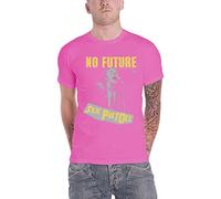 The Sex Pistols Camiseta No Future Band Logo Nuevo Oficial Hombre Rosa, Rosa, L