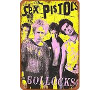 The Sex Pistols Pretty Vacant II Carteles de Chapa Cartel de Metal Retro Garaje Hogar Jardín Pared Bar Café Vintage Decoración de Pared Arte 8 × 12 Pulgadas