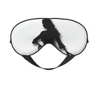 The Shadow of Woman Silhouette - Máscara de ojos opaca suave de doble cara para relajación, presión cero