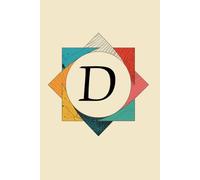 The Shape of My Thoughts D Monogram Initial Journal