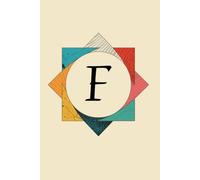 The Shape of My Thoughts F Monogram Initial Journal