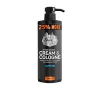 The Shave Factory Crema para después del afeitado y colonia 2 en 1, 500 ml, 25% más, para peluqueros/peluqueros profesionales y entusiastas del afeitado tradicional (zafiro)