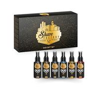 THE SHAVE FACTORY Set de regalo de colonia para después del afeitado - Set 3 - 6 x 50 ml - Colección de fragancias con notas calmantes y refrescantes - Elegante caja de regalo