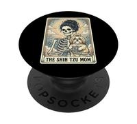The Shih Tzu Mom Tarot Card Carta del Tarot Perro PopSockets PopGrip Adhesivo