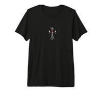 The Shine Pink Heart Silver Cross Camiseta Premium