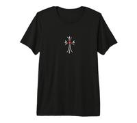 The Shine Red Heart Silver Cross Camiseta Premium