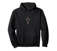 The Shine Red Heart Silver Cross Sudadera con Capucha