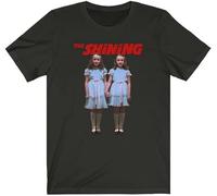The Shining Creepy Twins Come Play With Us Shining Twins Men's Black Camiseta Unisex Clothing, Negro , M