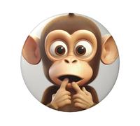 The Silent Monkey - 5 pines de botón redondos de 2.4 pulgadas, kit de botones personalizados para fotos, suministros de manualidades, proyectos de fiesta de bricolaje