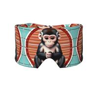 The Silent Monkey - Antifaz ajustable para dormir y orejeras, diadema unisex para dormir de lado (26.8 x 4.3 pulgadas), cubierta cómoda para viajes en interiores y exteriores, para yoga