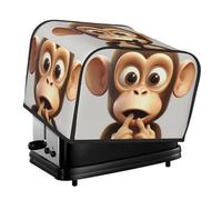 The Silent Monkey - Cubierta para tostadora de pan de 4 rebanadas, a prueba de polvo, lavable, para cocina, pequeños electrodomésticos, protector de utensilios para hornear, para comedor, hogar