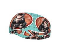 The Silent Monkey - Diadema de entrenamiento que absorbe la humedad, bandas para el sudor para correr, ciclismo, fútbol, yoga, diadema para mujeres y hombres