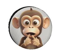 The Silent Monkey - Funda de neumático de repuesto resistente a la intemperie, diámetros de neumáticos de 24 a 36 pulgadas, protectores de rueda universales impermeables para remolques, camiones
