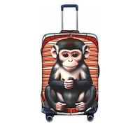 The Silent Monkey - Funda para equipaje lavable y resistente a los arañazos para equipaje de 18 a 32 pulgadas, Blanco, S