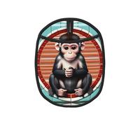 The Silent Monkey - Manoplas de horno antiquemaduras impresas con bolsillo