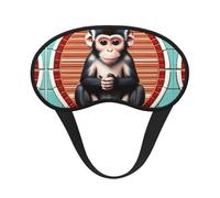 The Silent Monkey - Máscara de dormir suave para los ojos, sombra de ojos suave, cómoda cubierta de ojos con