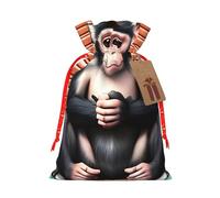 The Silent Monkey Print - Bolsas de regalo con cordón, bolsas de vacaciones, bolsas de golosinas, bolsas de regalo de Navidad