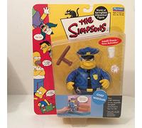 The Simpsons - 2000 - Playmates - Serie 2 - Figura de acción Chief Wiggum - con accesorios - Activación de voz Intelli-Tronic - Fuera de producción - Edición limitada - Coleccionable