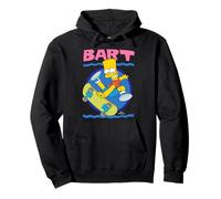 The Simpsons 90's Art Style Bart Ridding Skateboard Sudadera con Capucha
