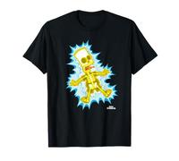 The Simpsons Bart Simpson Esqueleto Electro Shock Camiseta