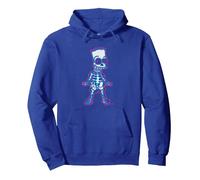 The Simpsons Bart Simpson Way in Trouble X-Ray Sudadera con Capucha, Unisex para Adultos, Azul Real, M