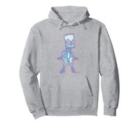 The Simpsons Bart Simpson Way in Trouble X-Ray Sudadera con Capucha, Unisex para Adultos, Gris Jaspeado, S