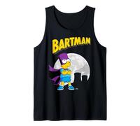 The Simpsons Bartman In Front of Moon & Power Plant Outline Camiseta sin Mangas
